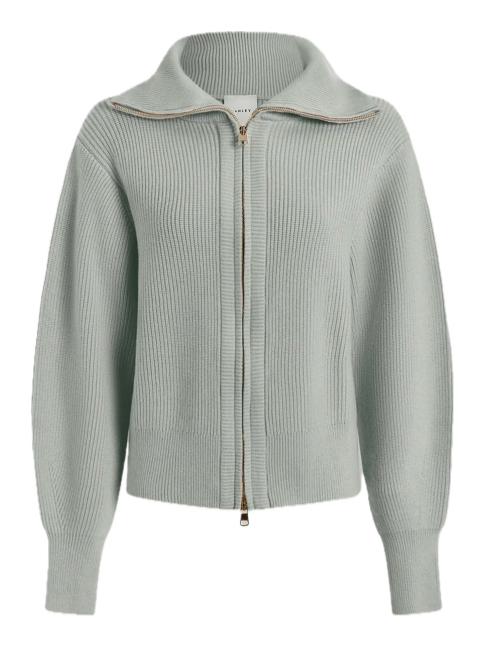 Varley Enrico Zip-Up Cardigan Winter Sky Blue Medium